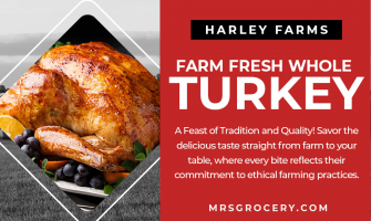 Discover the Taste of Tradition this Easter with Harley Farms' Fresh Whole Turkeys