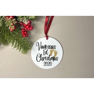 Acrylic Christmas Ornament - Baby's First Christmas