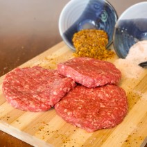 Bison Burger Patties, 6oz, seasoned