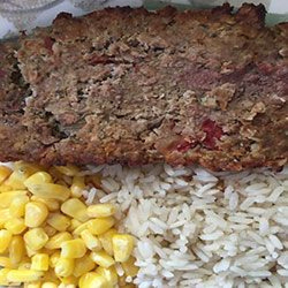 Meatloaf with Rice and Corn - Single Serving - Frozen