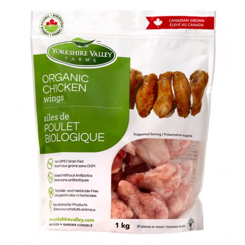 Yorkshire Valley Farms Organic Chicken Wings (1 kg bag)