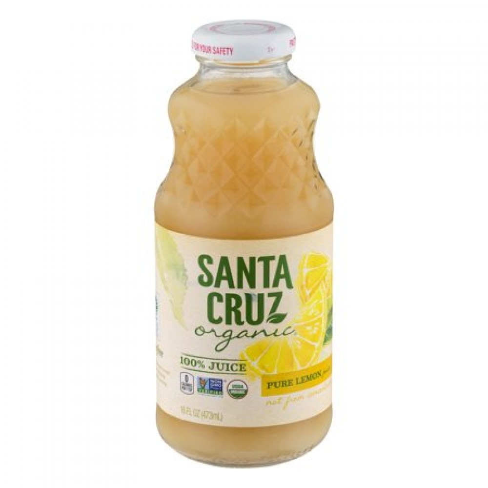 Pure Lemon Juice- Organic - Santa Cruz (473 ml)