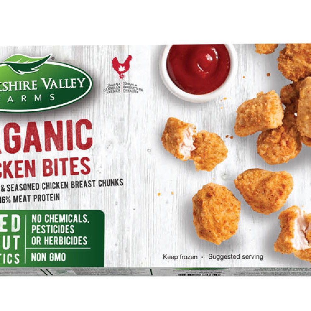 Yorkshire Valley Farms Organic Chicken Bites (454 g package)