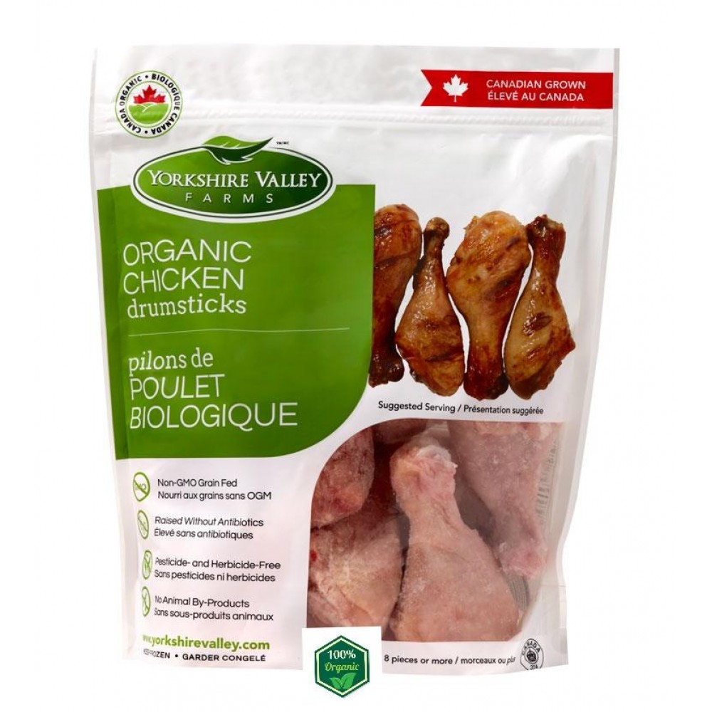 Yorkshire Valley Farms Organic Chicken Drums (1 kg bag)