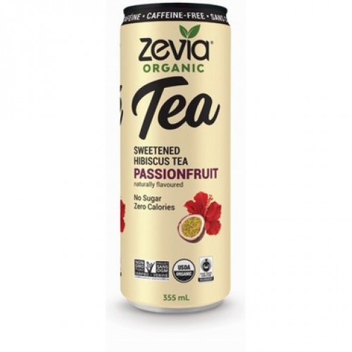 Sweetened Hibiscus Tea - Passion Fruit - Organic - Zevia (355 ml) 