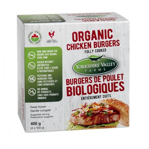 Yorkshire Valley Farms Organic Chicken Burgers (400 g)