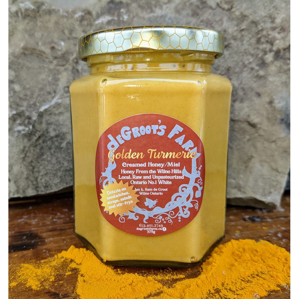 Turmeric Creamed Honey $12 each or 4 for $45