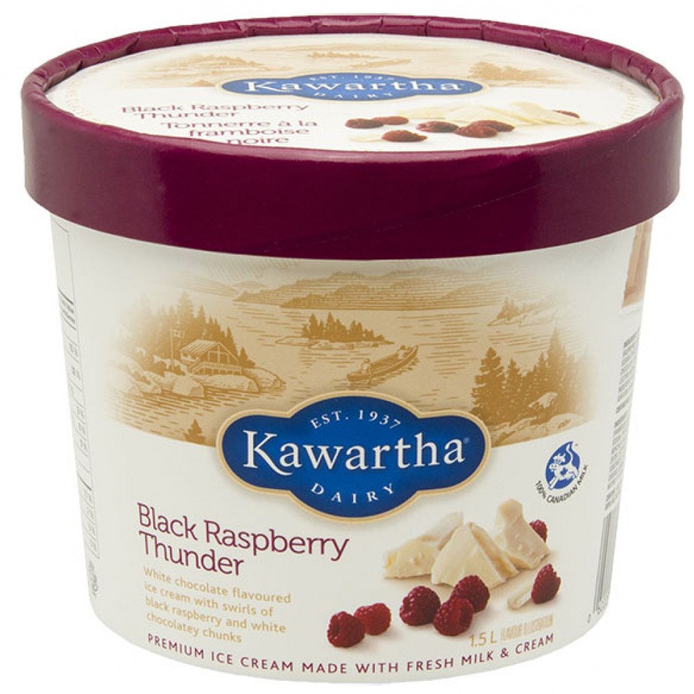 Kawartha Ice Cream - Black Raspberry Thunder