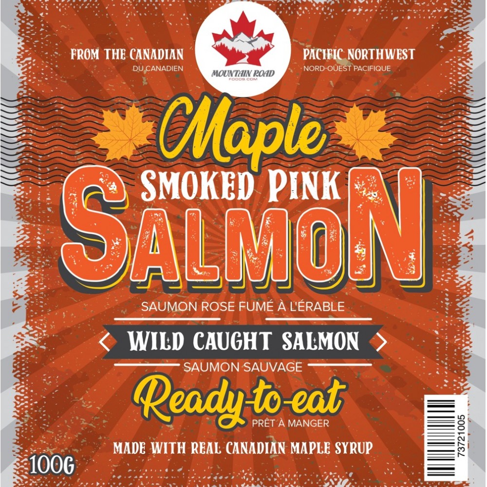  Maple Smoked Pink Salmon - Single pack (100 g)