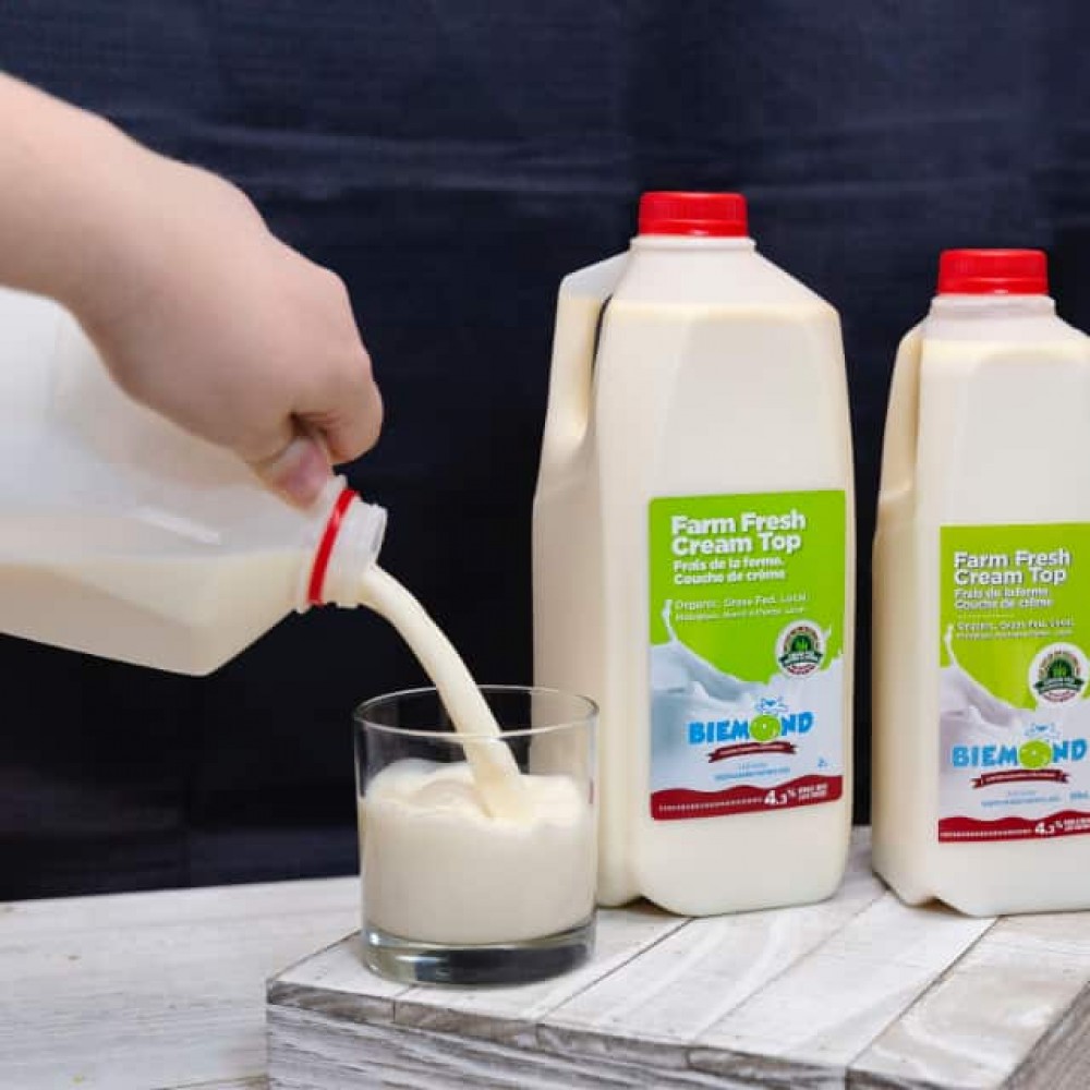 Farm Fresh Cream Top Milk 4.3% - Biemond (1 L or 2 L)