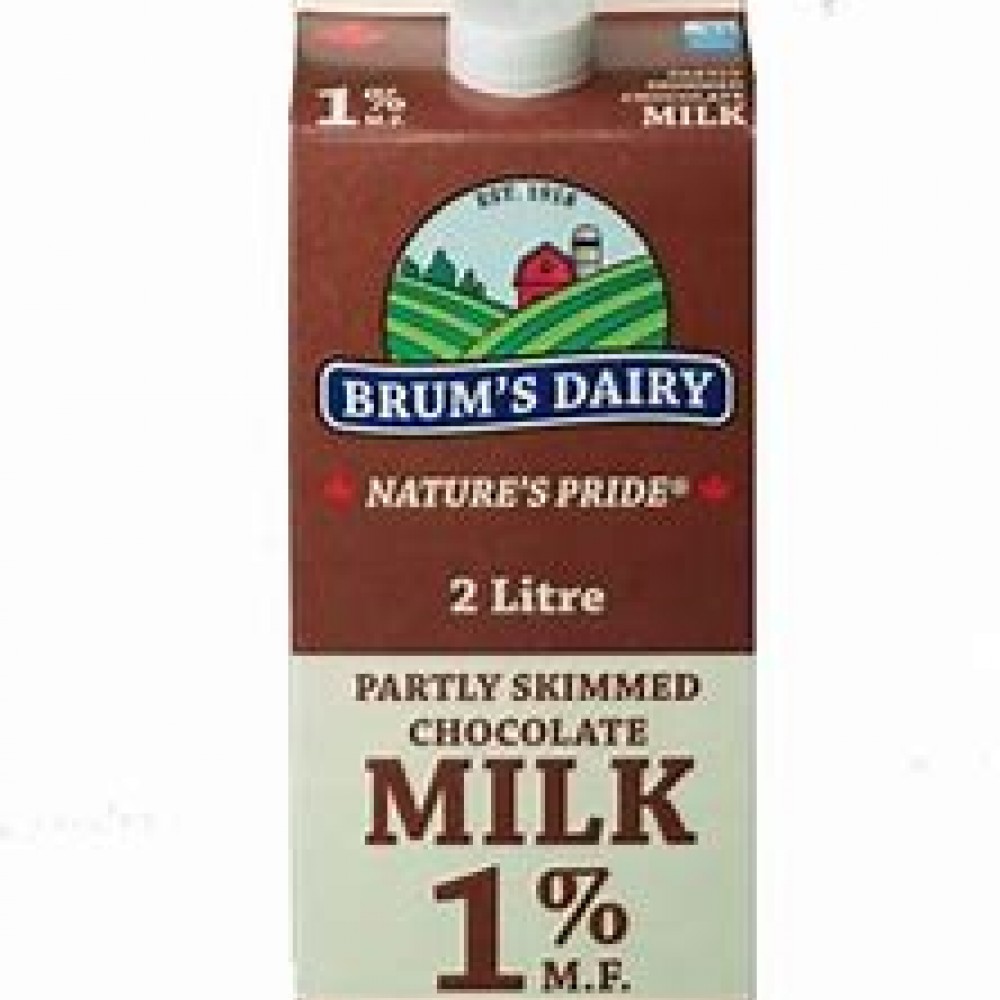 Milk - Brum's - Chocolate 2% - Assorted Sizes