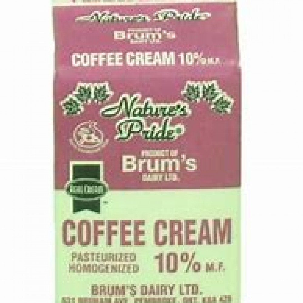Coffee Cream - 10% - Brum's - Assorted Sizes