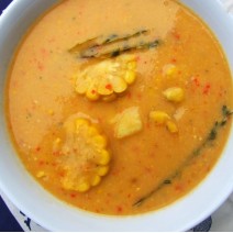 Jamaican Spiced Corn Soup