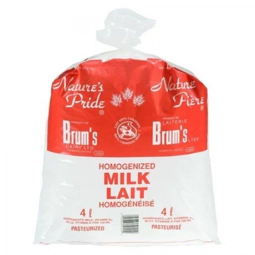 Milk - 3.25% - Brum's Dairy - 4L