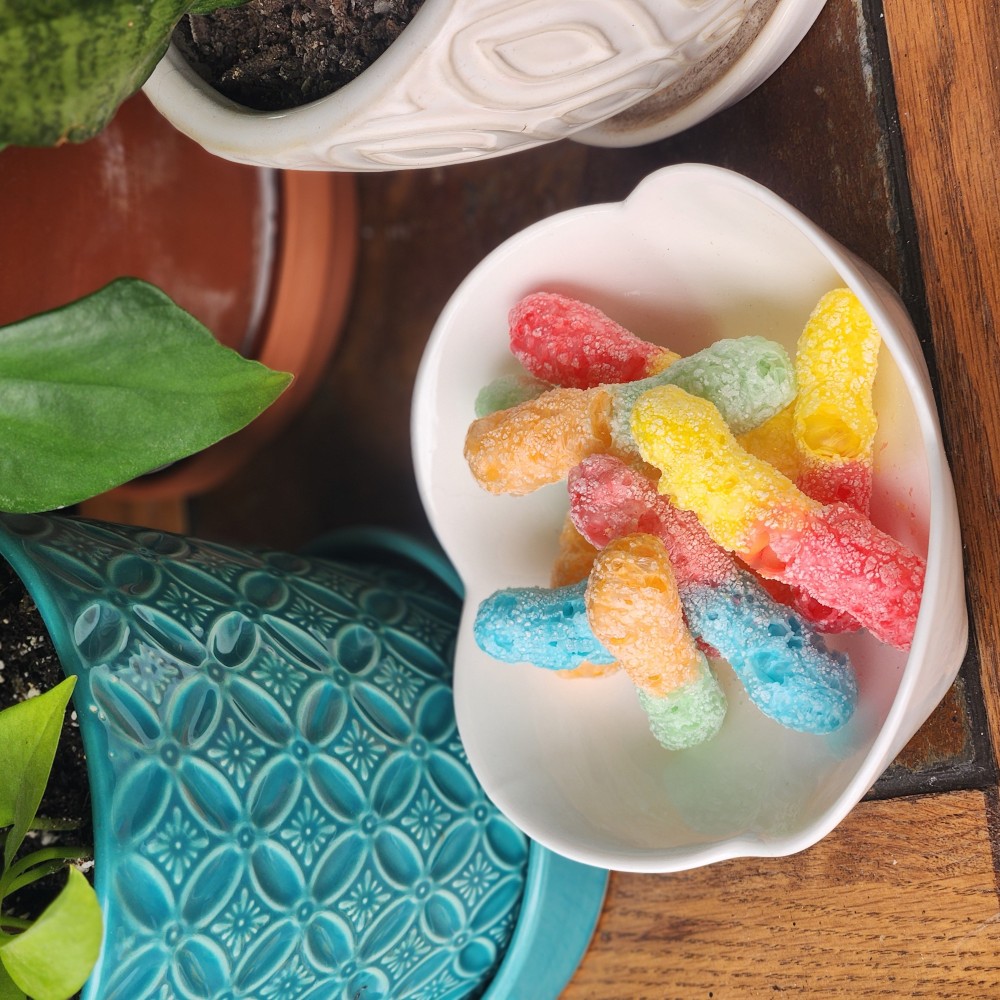 Sour Worms- Freeze Dried Candy
