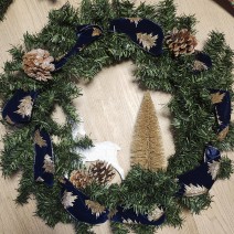 Wreath - Santa with Photo Frame