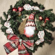 Wreath - Red Gnome