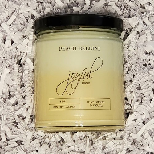 Peach Bellini Soy Candles - 8 oz