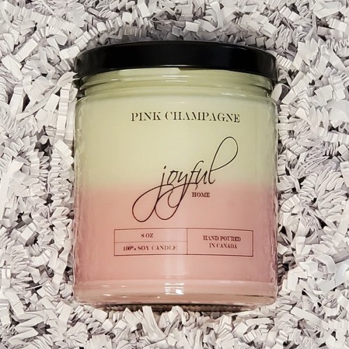 Pink Champagne Soy Candle