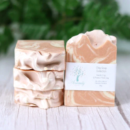 Clay Soap French Pink Clay with Kaolin Clay Swirl (150g)