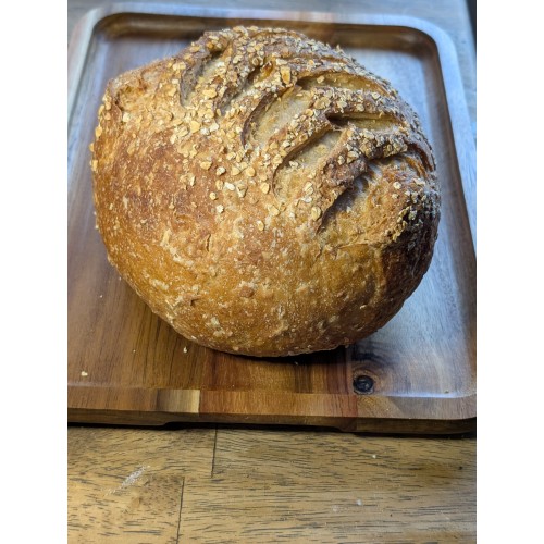 Honey Oat Sourdough Bread