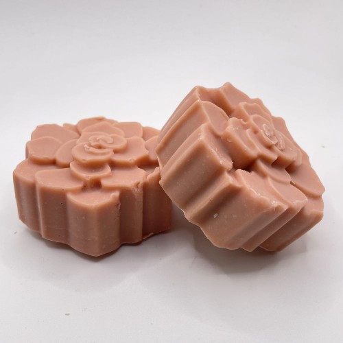 Soap - Geranium Pink Clay  - Flower - Handmade