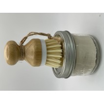 Solid Dish SoapBar - Plastic free & Zero Waste- Lime Scented - With Brush