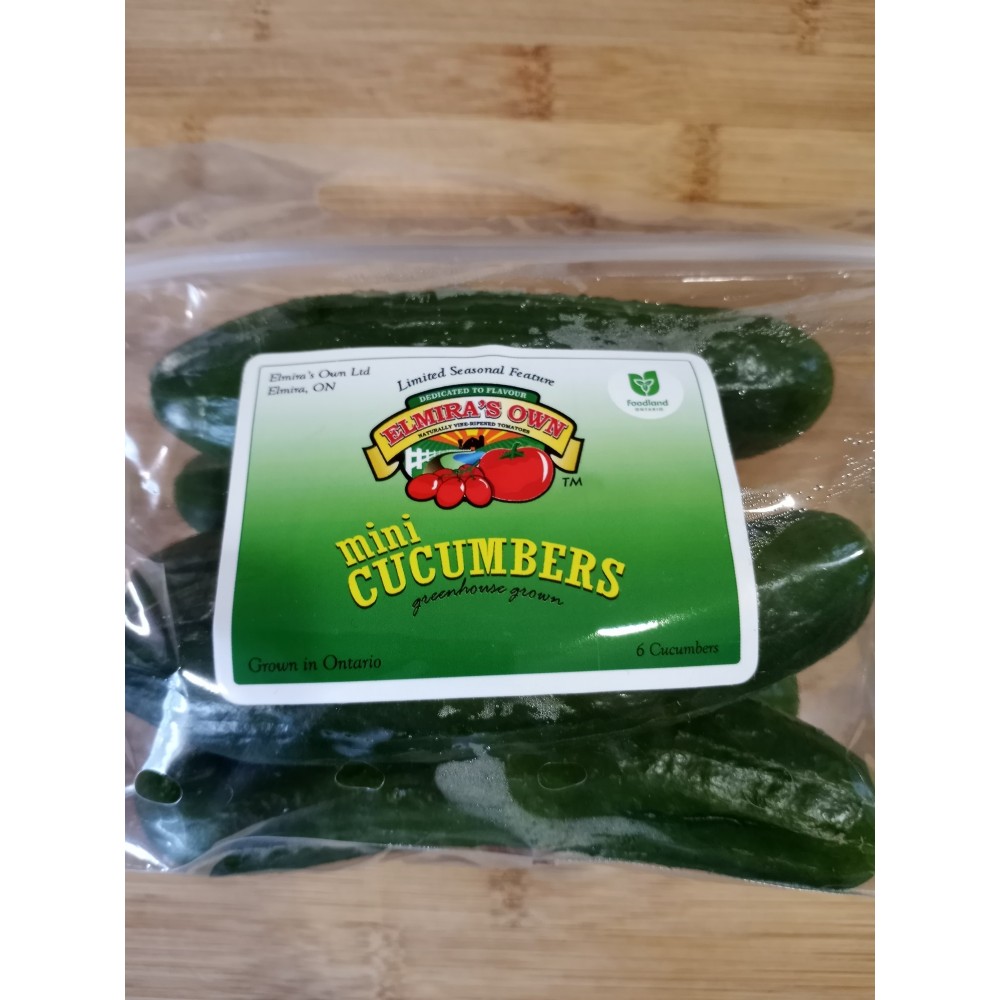 Mini Cucumbers - 6 for $4 or 12 for $7
