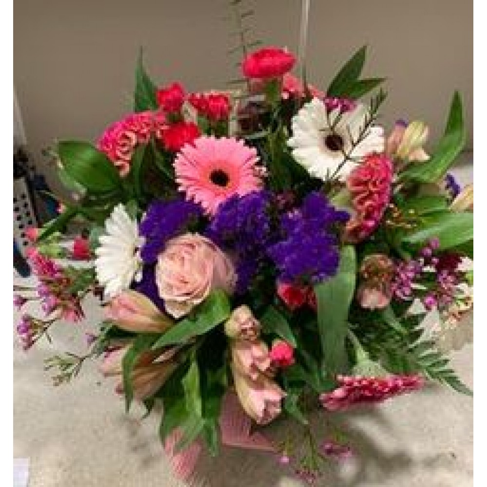 Fresh Flower Arrangement in Vase $100