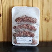 Pork - Sausage - Reiche's - Garlic Pepper  - per lb